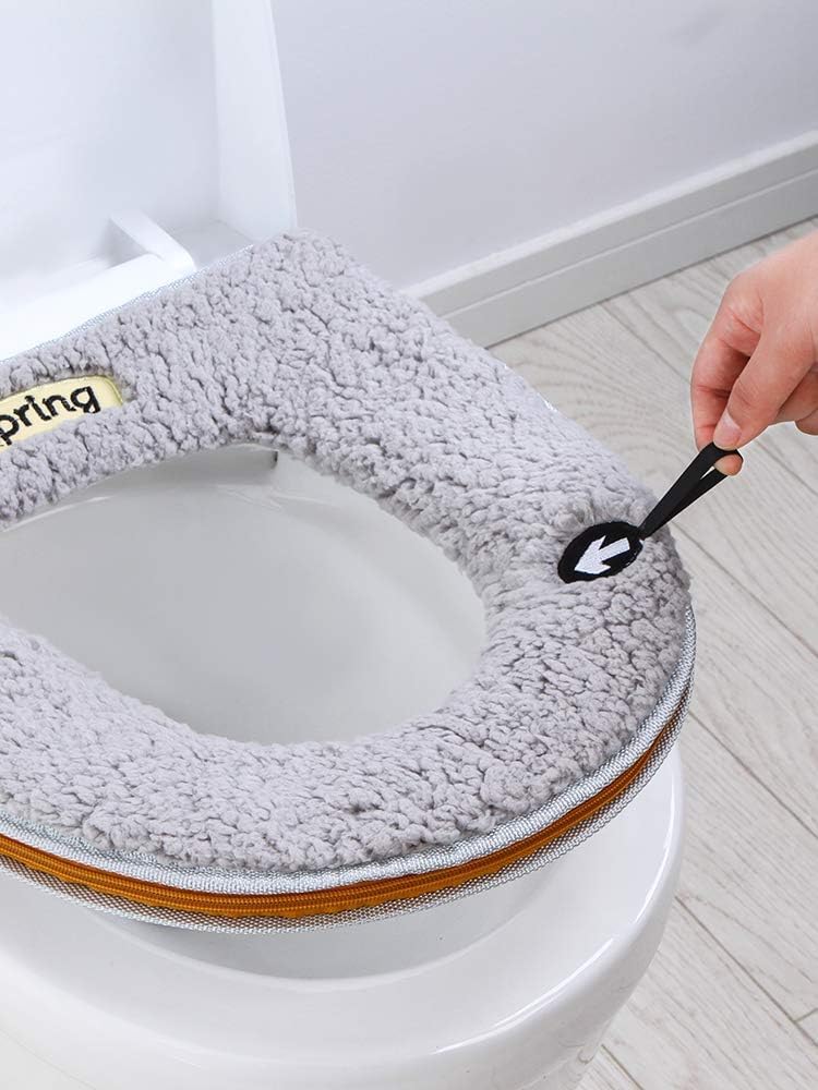Cute Sunflower Plush Toilet Seat Cover - Fits Multiple Sizes, Adorable Thickened Warm Cushion (Precise Dimensions, Fun Decoration)