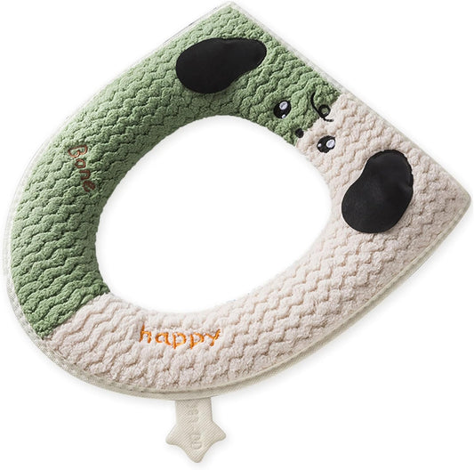 Cute Panda - Shaped Toilet Seat Cover - Thick Plush Toilet Cushion (Precise Size Fit, Adorable & Practical)