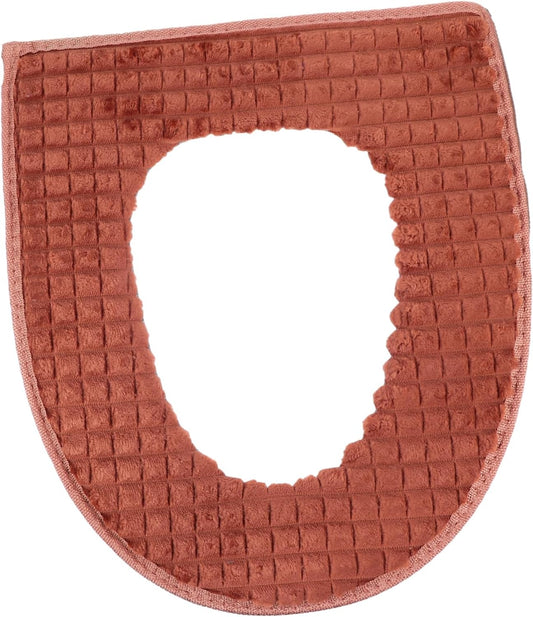 Waffle - Patterned Thick Toilet Seat Cover - Universal Toilet Cushion (Fits Multiple Sizes, Comfort & Warmth)