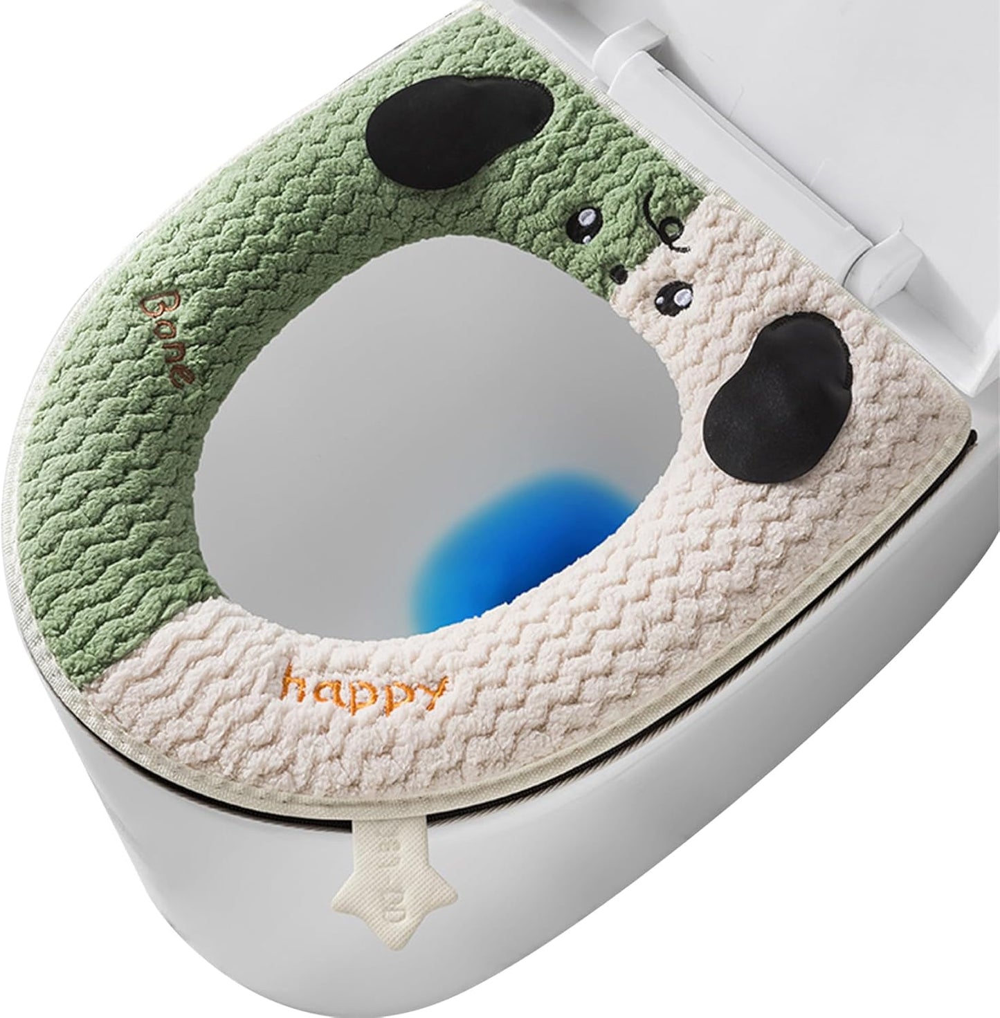 Cute Panda - Shaped Toilet Seat Cover - Thick Plush Toilet Cushion (Precise Size Fit, Adorable & Practical)