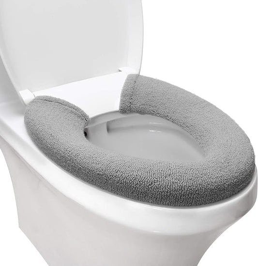 High - Stretch Universal Toilet Seat Cover - Fits Round/Standard/Elongated Toilets, Soft Comfortable Warm Seat Cushion (Precise Sizes, Multi - Scenario Use)